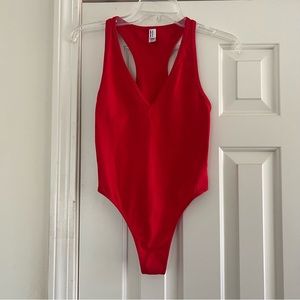 American Apparel red bodysuit